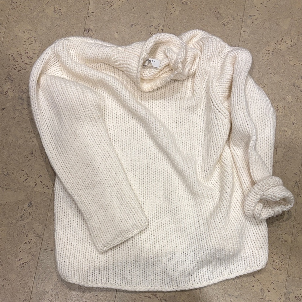 Babaton Cozy Cream Knit Sweater